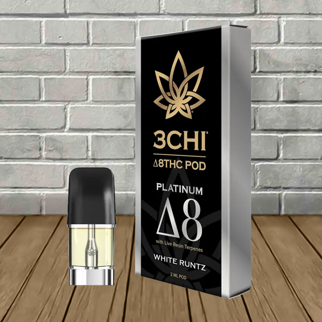 3Chi Live Resin Platinum Delta 8 THC Vape Pods 2ml - Image 3