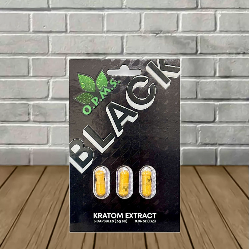 OPMS Black Kratom Extract Capsules - Image 3