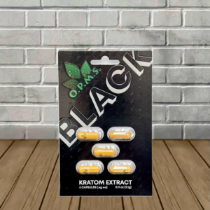 OPMS Black Kratom Extract Capsules