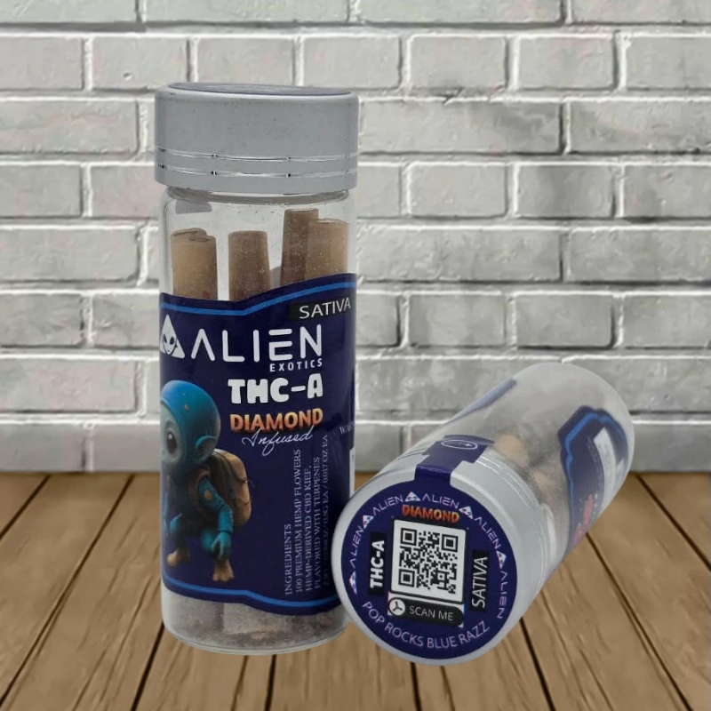 Alien Exotics THCa Diamond Infused Mini Prerolls 5ct — DISCONTINUED