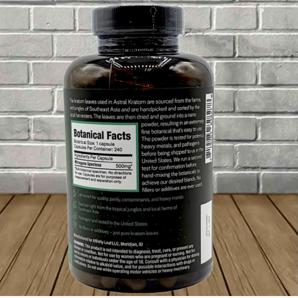 Astral Kratom Green Maeng Da Kratom Capsules 240ct - Image 2
