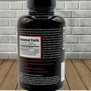 Alternative view of Astral Kratom Red Maeng Da Kratom Capsules 240ct