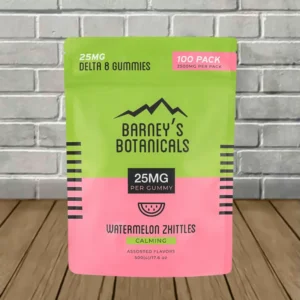 Alternative view of Barneys D8 25mg Terpene Infused 100ct Bag