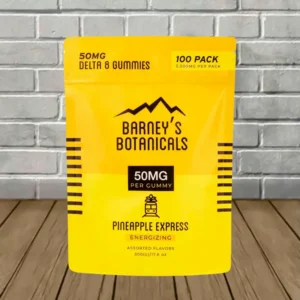 Barneys Botanicals Delta 8 THC 50mg Terpene Infused 100ct Bag - Image 6