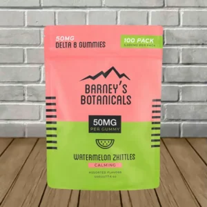Alternative view of Barneys Botanicals Delta 8 THC 50mg Terpene Infused 100ct Bag