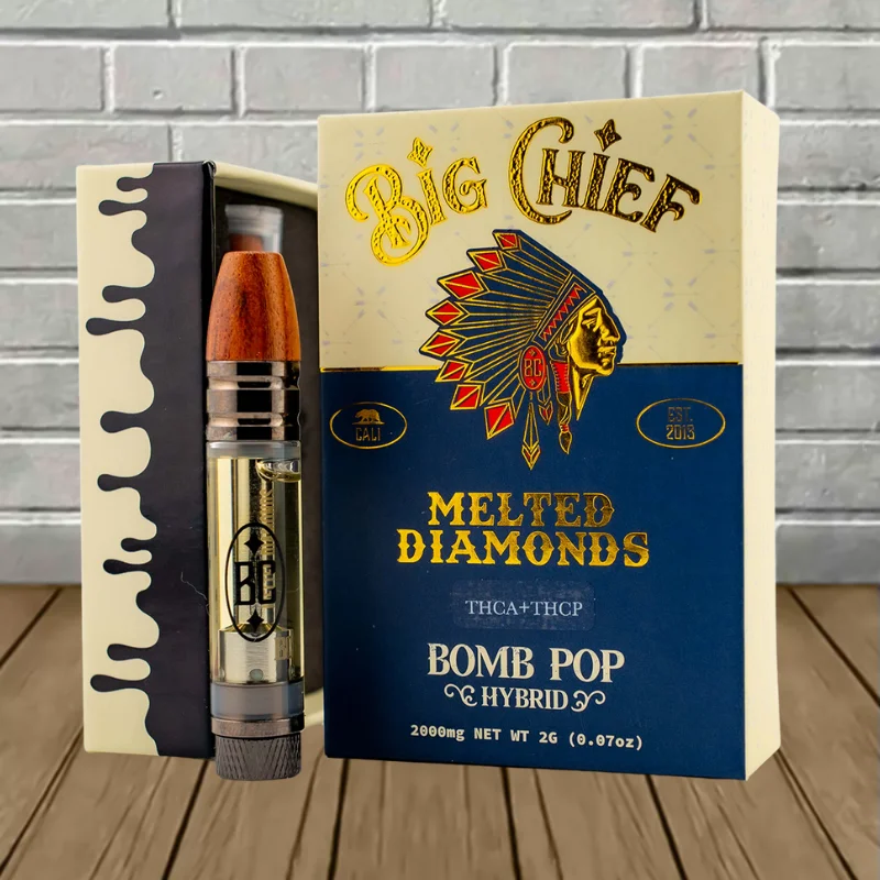 Big Chief Melted Diamonds THCA + THCP Vape Cartridge 2g — DISCONTINUED