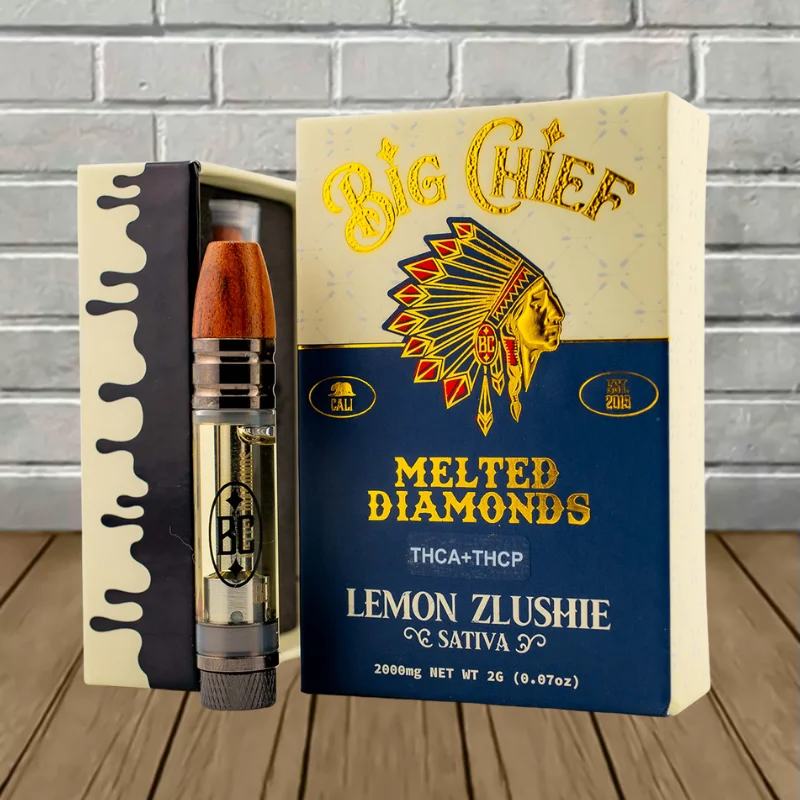 Big Chief Melted Diamonds THCA + THCP Vape Cartridge 2g — DISCONTINUED - Image 4