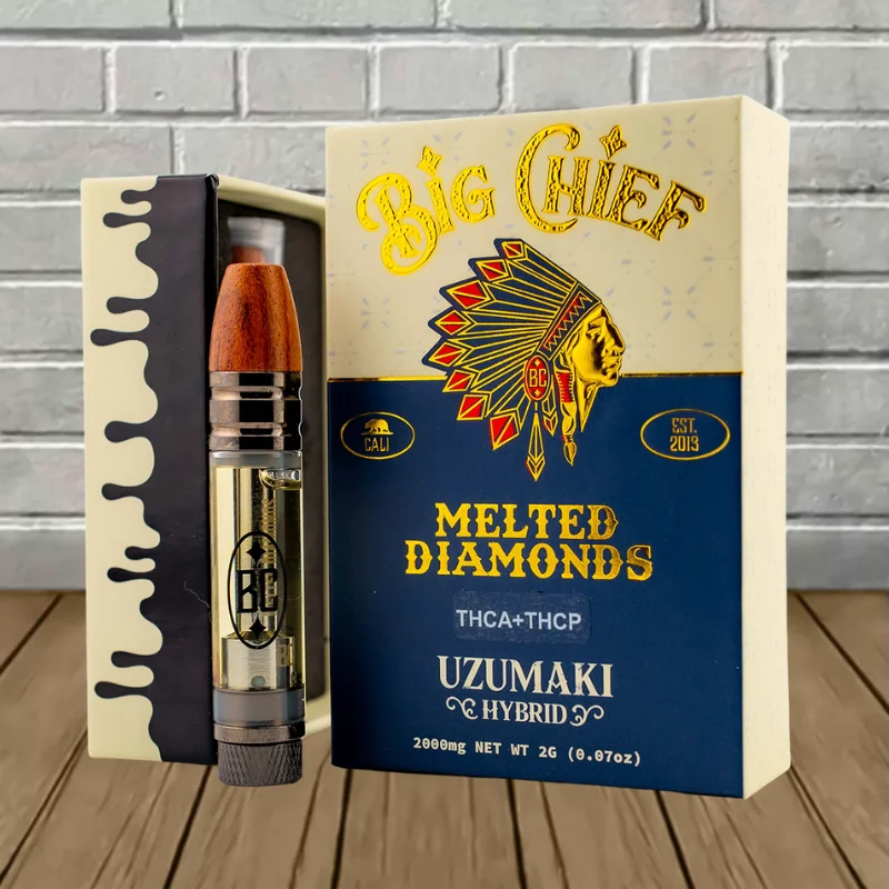 Big Chief Melted Diamonds THCA + THCP Vape Cartridge 2g — DISCONTINUED - Image 2