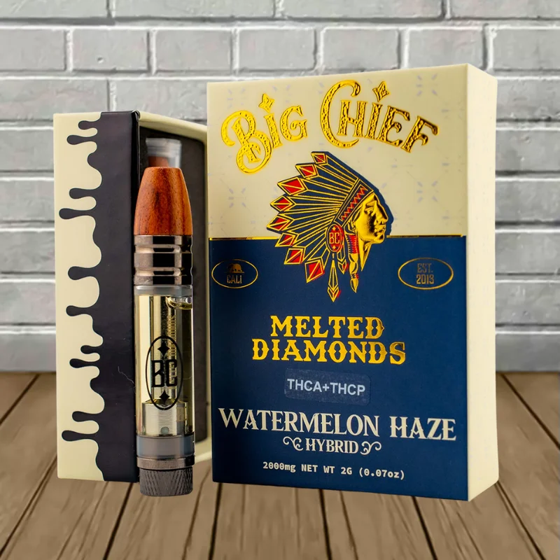 Big Chief Melted Diamonds THCA + THCP Vape Cartridge 2g — DISCONTINUED - Image 5