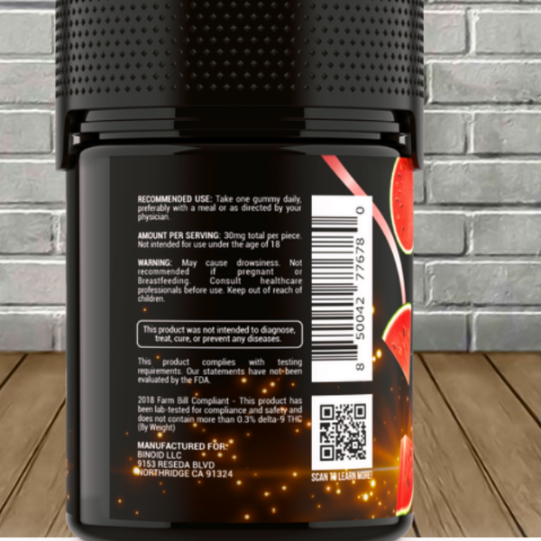 Binoid Knockout Blend Gummies 600mg — DISCONTINUED - Image 2