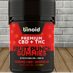 Alternative view of Binoid Premium Live Resin D9 + CBD Gummies 20ct — DISCONTINUED