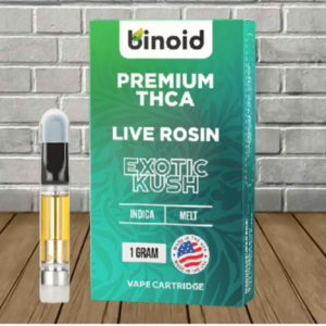 Binoid Premium Live Rosin THCa Vape Cartridge 1g - Image 4