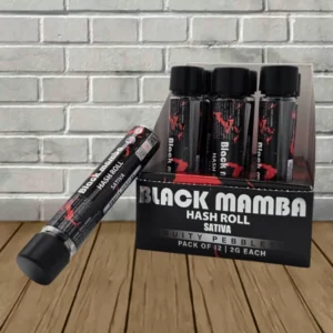 Alternative view of Black Mamba THCa Hash Hole Preroll 2g