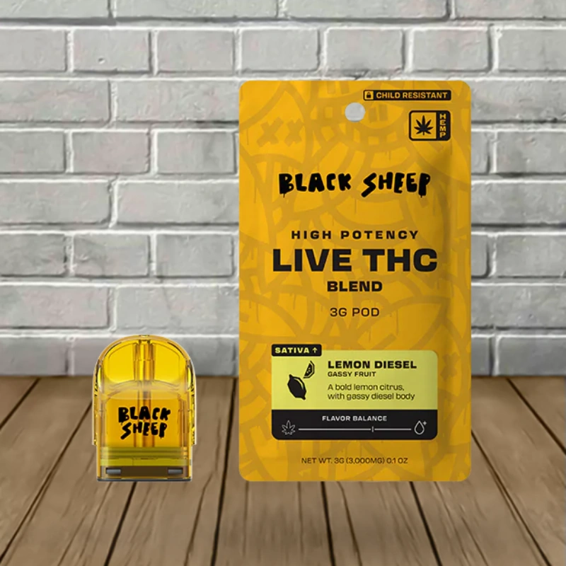 Black Sheep High Potency Live THC Quad Blend 3g Refill Pod - Image 5