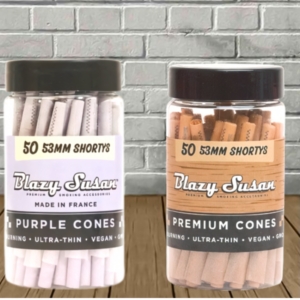 Blazy Susan 53mm Shortys Pre-Rolled Cones 50ct Jar