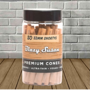 Alternative view of Blazy Susan 53mm Shortys Pre-Rolled Cones 50ct Jar