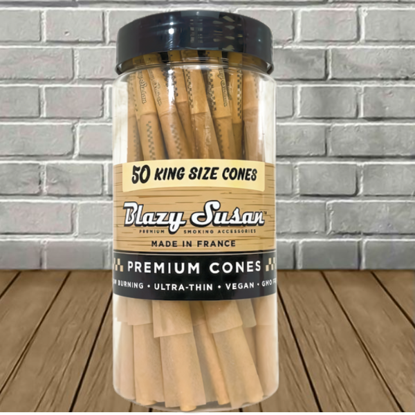Blazy Susan King Size Pre-Rolled Cones 50ct Jar - Image 4