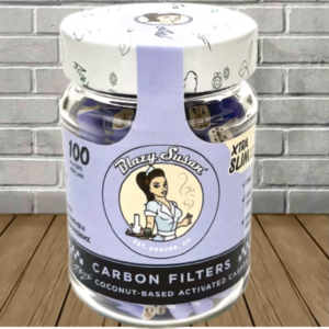 Blazy Susan Xtra Slim Activated Carbon Filter Tips 100ct Jar - Image 3