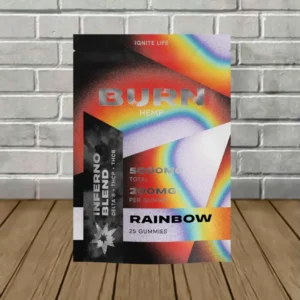Burn Inferno Blend Delta 8 + THC-P + THC-B Gummies 5000mg - Image 3