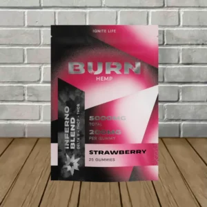 Burn Inferno Blend Delta 8 + THC-P + THC-B Gummies 5000mg - Image 9