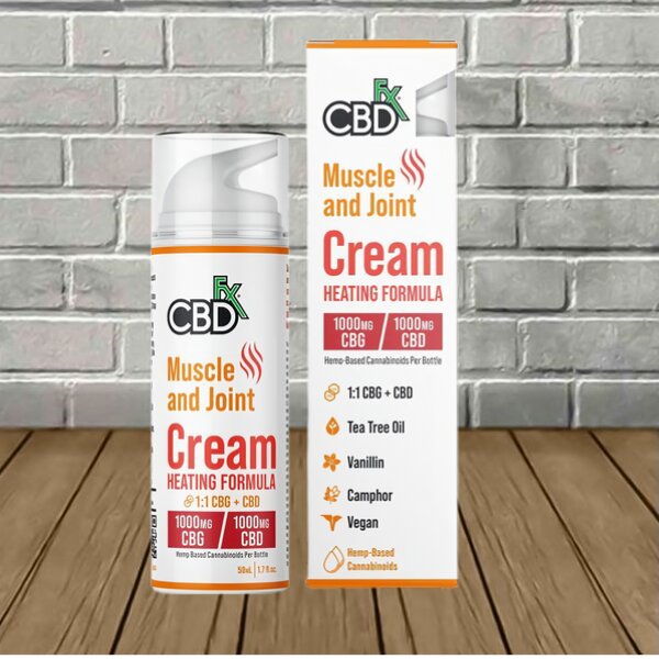 CBDfx CBG + CBD Cream Heating Formula