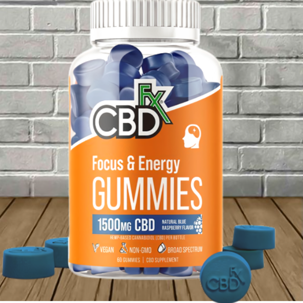 CBDfx Focus & Energy Gummies 1500mg