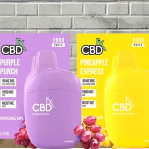 CBDfx Full Spectrum CBD + THC Disposable 2500 Puffs