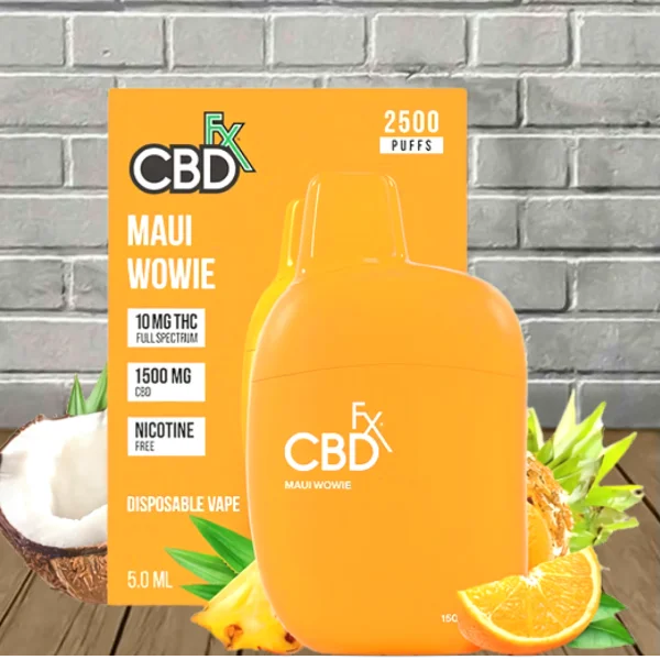 CBDfx Full Spectrum CBD + THC Disposable 2500 Puffs - Image 3