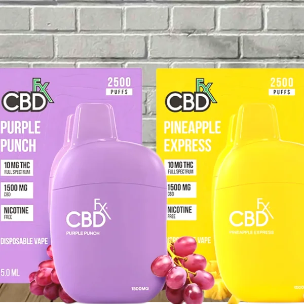 CBDfx Full Spectrum CBD + THC Disposable 2500 Puffs