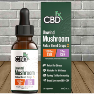 CBDfx Relax Mushroom Blend CBD + CBN Drops
