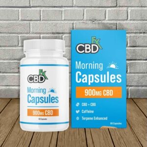 CBDfx CBD + CBG Morning Capsules