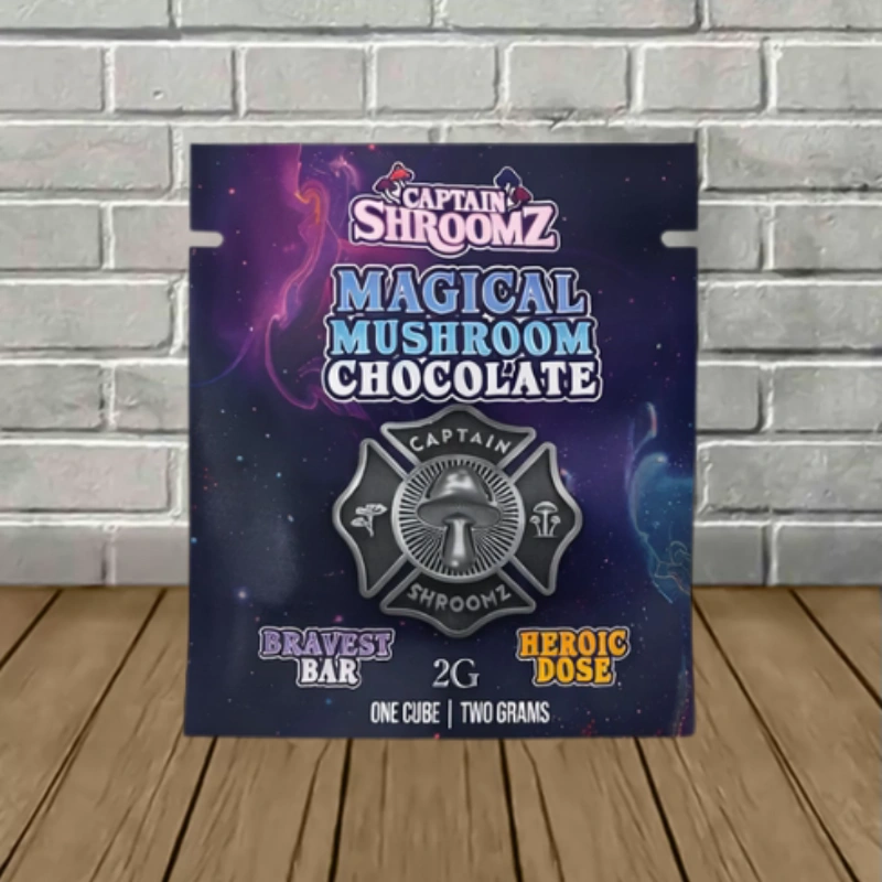 Captain Shroomz Bravest Bar Mushroom Chocolate 2g