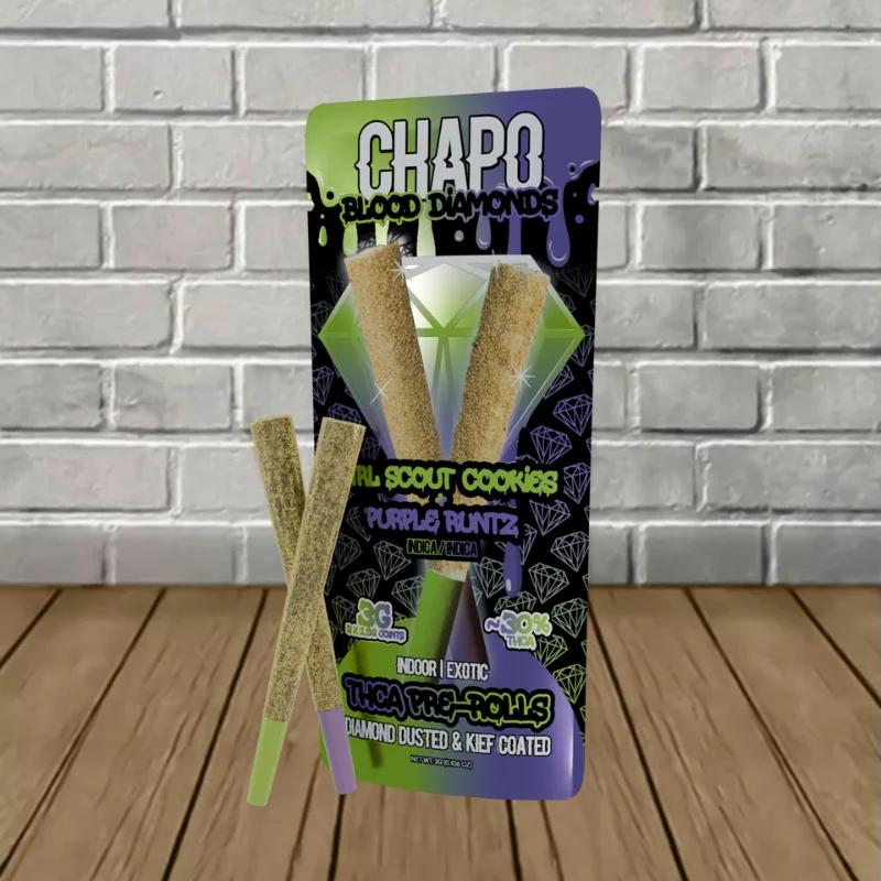Chapo Blood Diamonds Duo THCA Prerolls — DISCONTINUED - Image 6