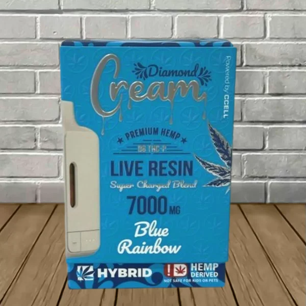 Cream Live Resin Super Charged D8 + THCP Blend Disposable 7g - Image 3
