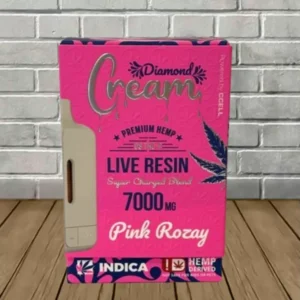 Cream Live Resin Super Charged D8 + THCP Blend Disposable 7g - Image 8