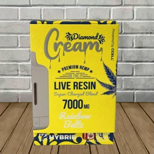 Cream Live Resin Super Charged D8 + THCP Blend Disposable 7g - Image 5