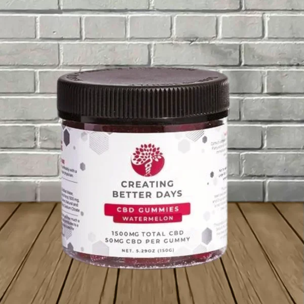 Creating Better Days CBD Isolate Gummies 1500mg