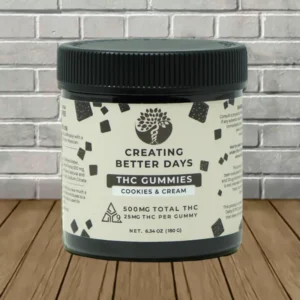 Creating Better Days Delta 9 THC Gummies 500mg