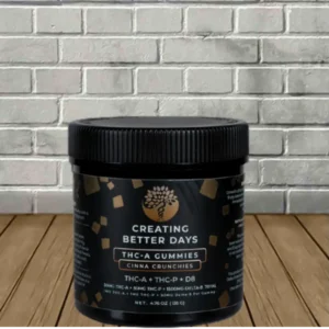 Creating Better Days THCa + THCP + D8 Gummies 1560mg Cinna Crunchies