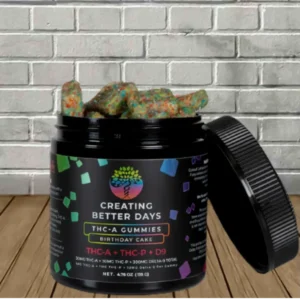 Alternative view of Creating Better Days THCa + THCP + D9 Gummies 360mg Birthday Cake Flavor