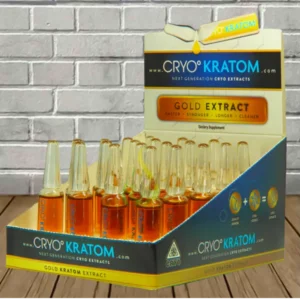Alternative view of Cryo Kratom Gold Liquid Kratom Extract Ampoule 200mg