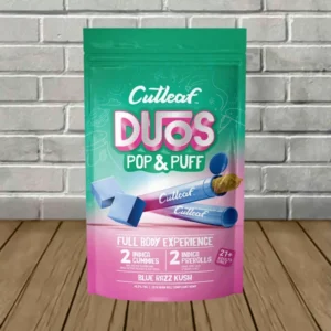 CutLeaf Duos Pop + Puff 2 Gummies (20mg) + 2 Prerolls (2g) - Image 3
