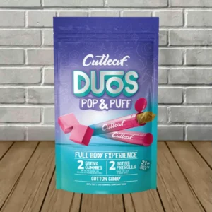 CutLeaf Duos Pop + Puff 2 Gummies (20mg) + 2 Prerolls (2g) - Image 4