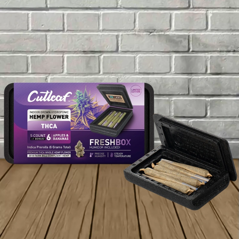 Cutleaf Limited Edition THCa Preroll + FreshBox 6g - Image 2