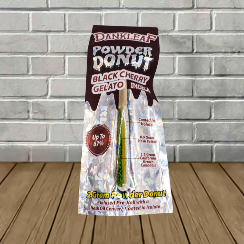 Dankleaf Powder Donut Hashhole Preroll 2g - Image 2