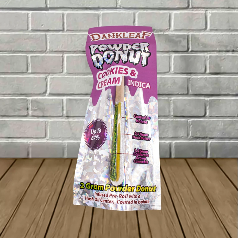 Dankleaf Powder Donut Hashhole Preroll 2g - Image 3