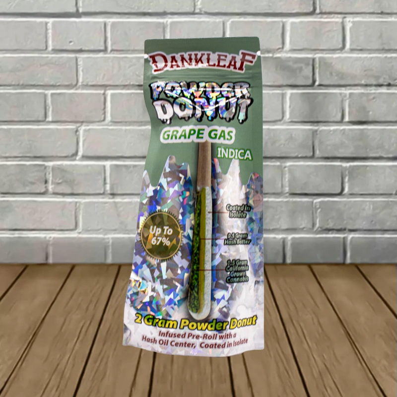 Dankleaf Powder Donut Hashhole Preroll 2g - Image 4