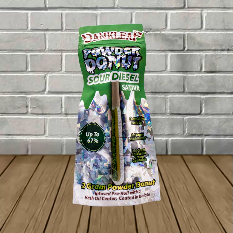 Dankleaf Powder Donut Hashhole Preroll 2g - Image 11