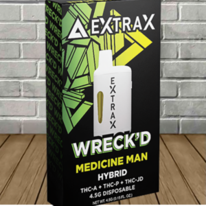 Alternative view of Delta Extrax Wrek’d Series Live Resin Disposable 4.5g — DISCONTINUED