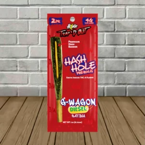Alternative view of Trap’d Out Indoor Exotic THCa Hash Prerolls 4g